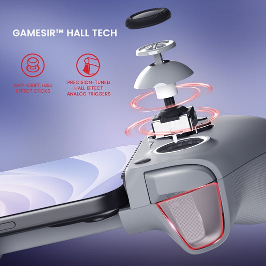 15 Series GameSir G8 Galileo Type-C Mobile Gaming Controller - Advanced Plug and Play Gamepad with Hall Effect Joysticks, Hall Trigger, 3.5mm Audio Jack and USB-C Connectivity for Seamless Android and iPhone Gaming Experience