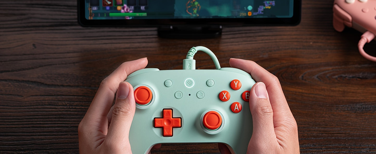 8Bitdo Ultimate 2C Wireless Controller For Windows PC And Android, With 1000Hz Polling Rate, Hall Effect Joysticks And Hall Triggers, And Remappable L4/R4 Bumpers (Mint)