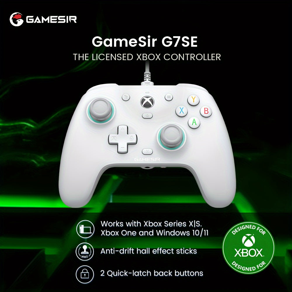 GameSir G7 SE Xbox Controller Wired Gamepad for Xbox Series X, Xbox Series S, Xbox One, with Hall Effect Joystick And Trigger