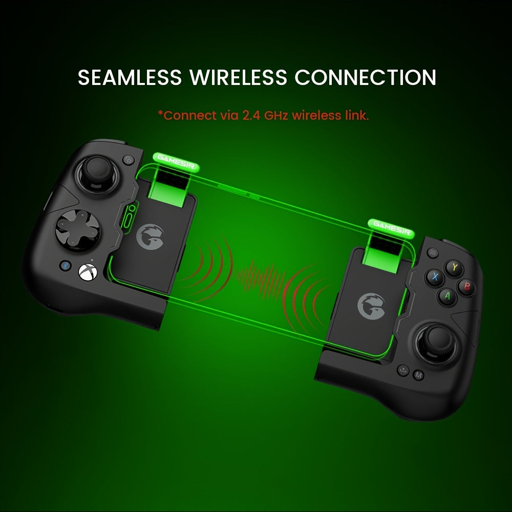 1pc GameSir X4 Aileron Telescopic Wireless Controller, Magnetic Two-Piece Design, Seamless 2.4GHz Connection, Portable Gamepad with Hall Effect Joysticks for Android, Includes One Month Free Game Pass Code