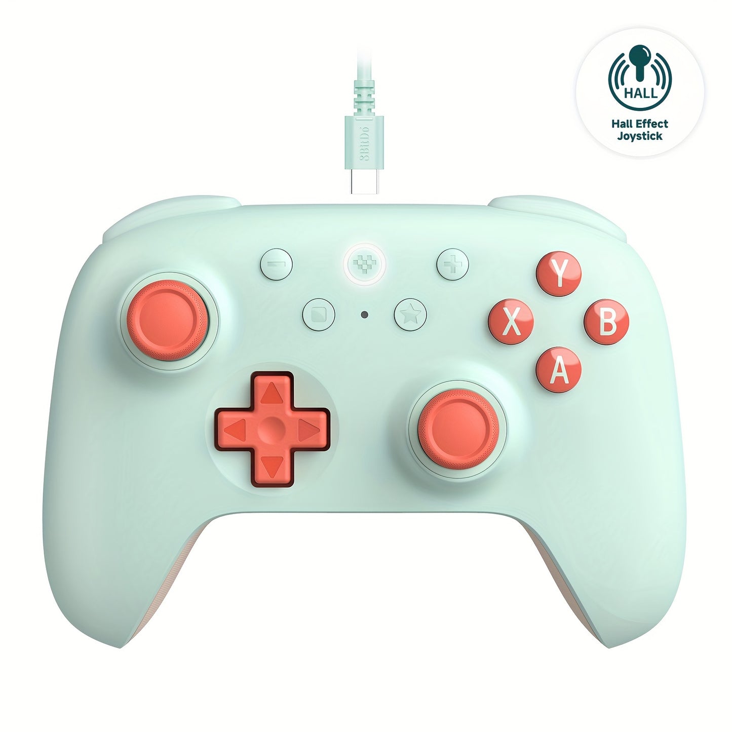 8Bitdo Ultimate 2C Wireless Controller For Windows PC And Android, With 1000Hz Polling Rate, Hall Effect Joysticks And Hall Triggers, And Remappable L4/R4 Bumpers (Mint)