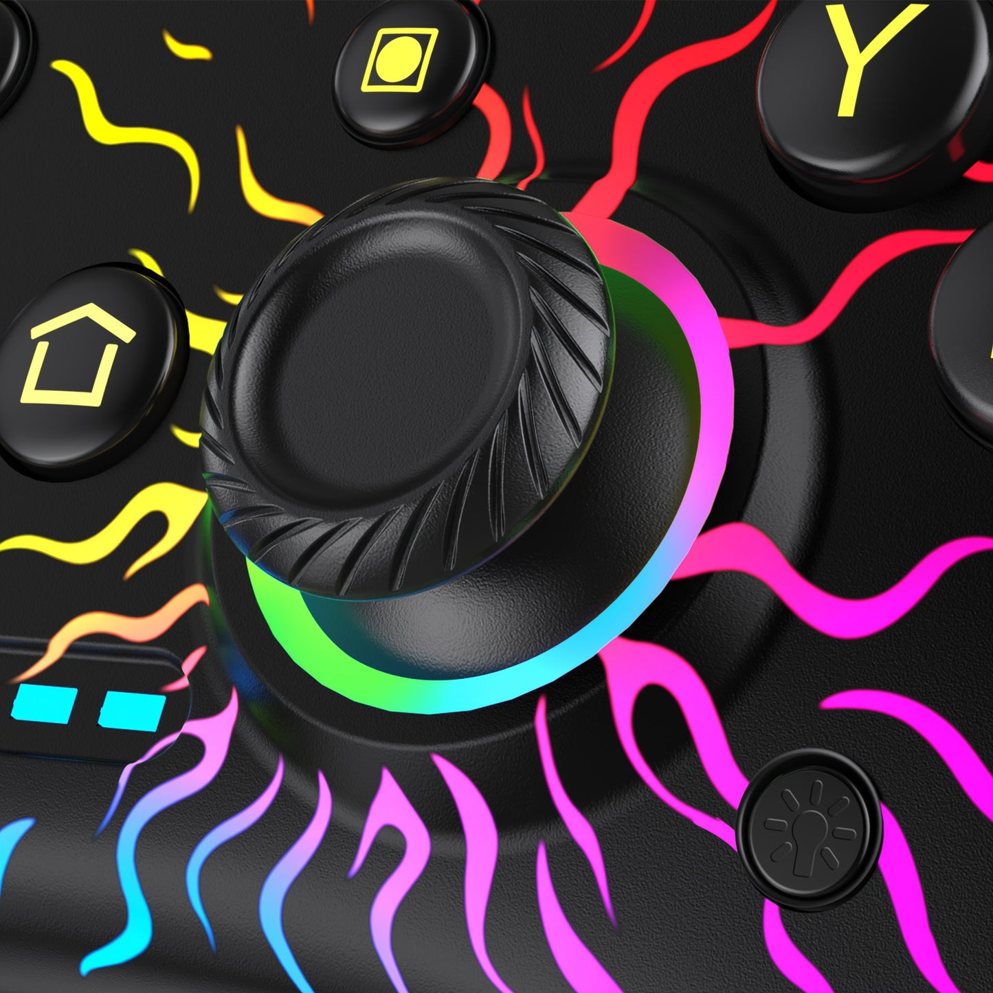 RGB Breathing LED Controller - Compatible with Switch/Lite/OLED, PC, Android, iOS - Turbo and Wake-up Functions