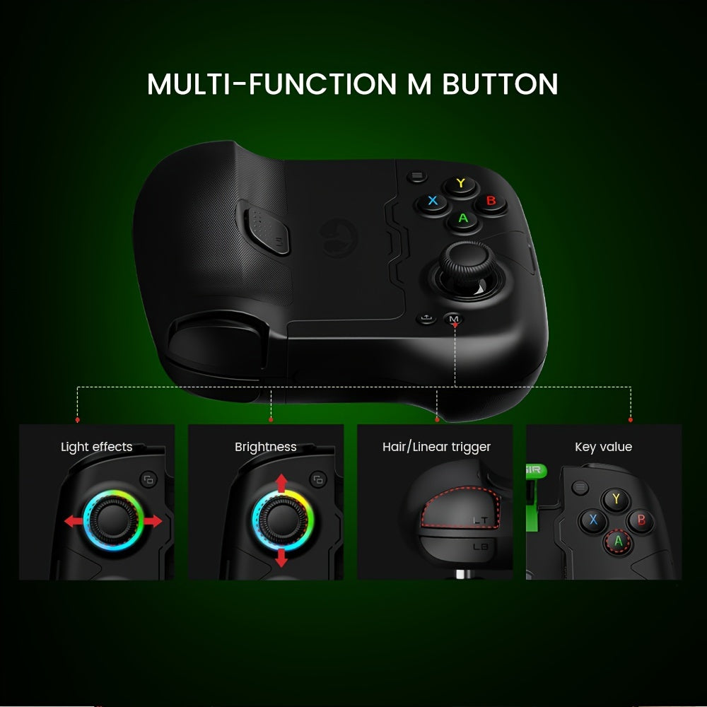 1pc GameSir X4 Aileron Telescopic Wireless Controller, Magnetic Two-Piece Design, Seamless 2.4GHz Connection, Portable Gamepad with Hall Effect Joysticks for Android, Includes One Month Free Game Pass Code