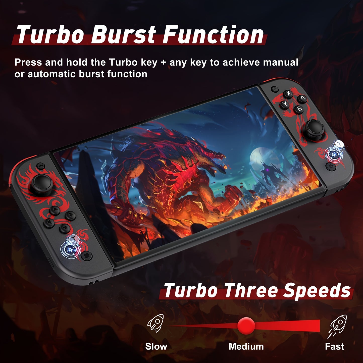 Game Controller For Nintendo Switch, Nintendo Switch Controller Joypads (L/R) Support Turbo Function Compatible With Switch/Lite/OLED