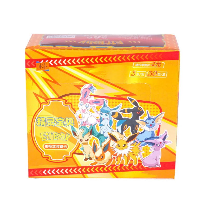 30 Bag Pokemon Anime Game Elf Card Luxury Pet Card Collection Exchange Gift Box Card Toys Children'S Hobbies Kid Christmas Gift