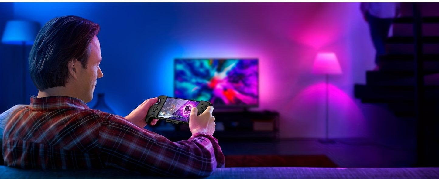 For Switch/Switch OLED, All-In-One gamepad controller replacement for Switch Controller, Switch Controller Remote Control with Adjustable TURBO, with RGB Lighting Effects