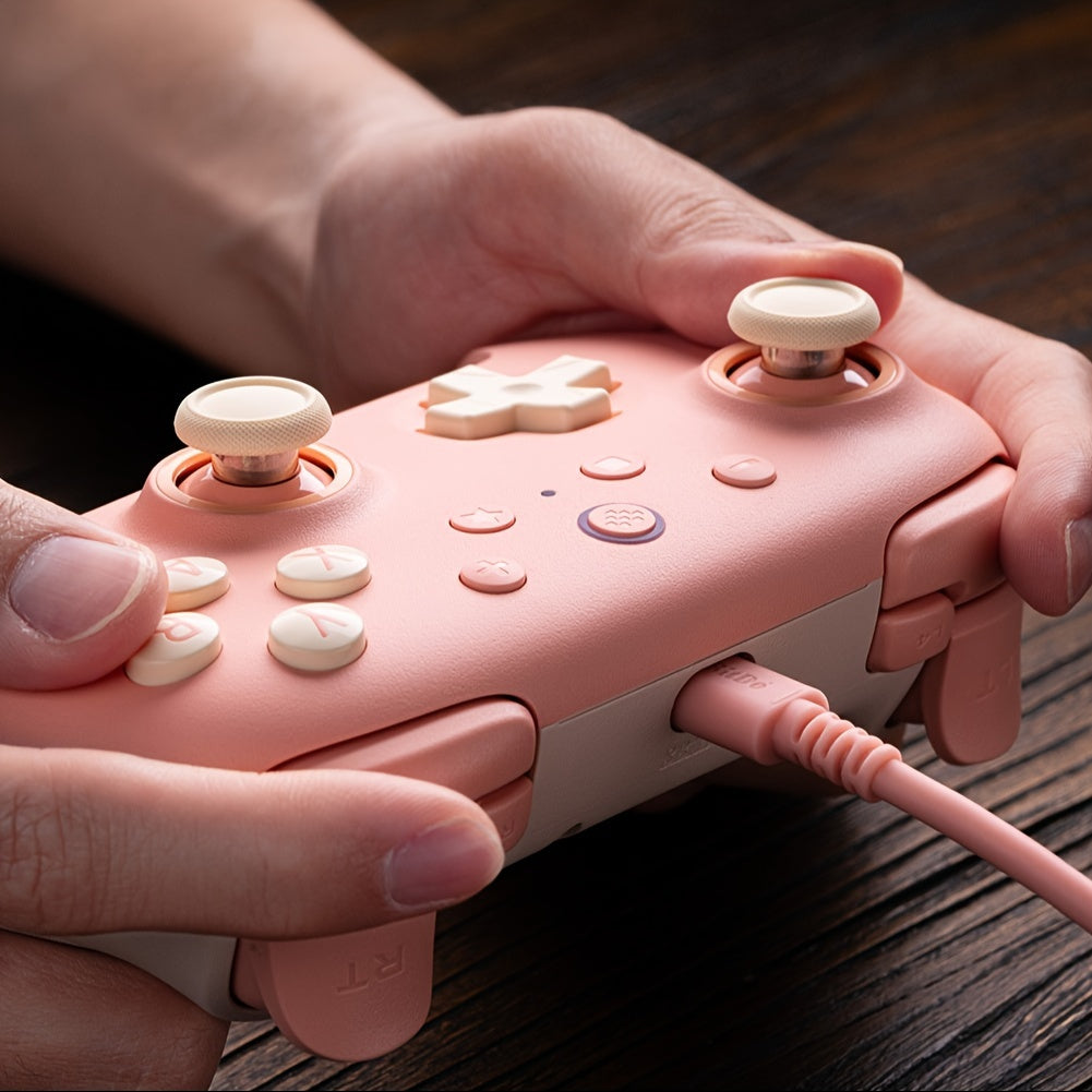 8Bitdo Ultimate 2C Wireless Controller For Windows PC And Android, With 1000Hz Polling Rate, Hall Effect Joysticks And Hall Triggers, And Remappable L4/R4 Bumpers (Peach)