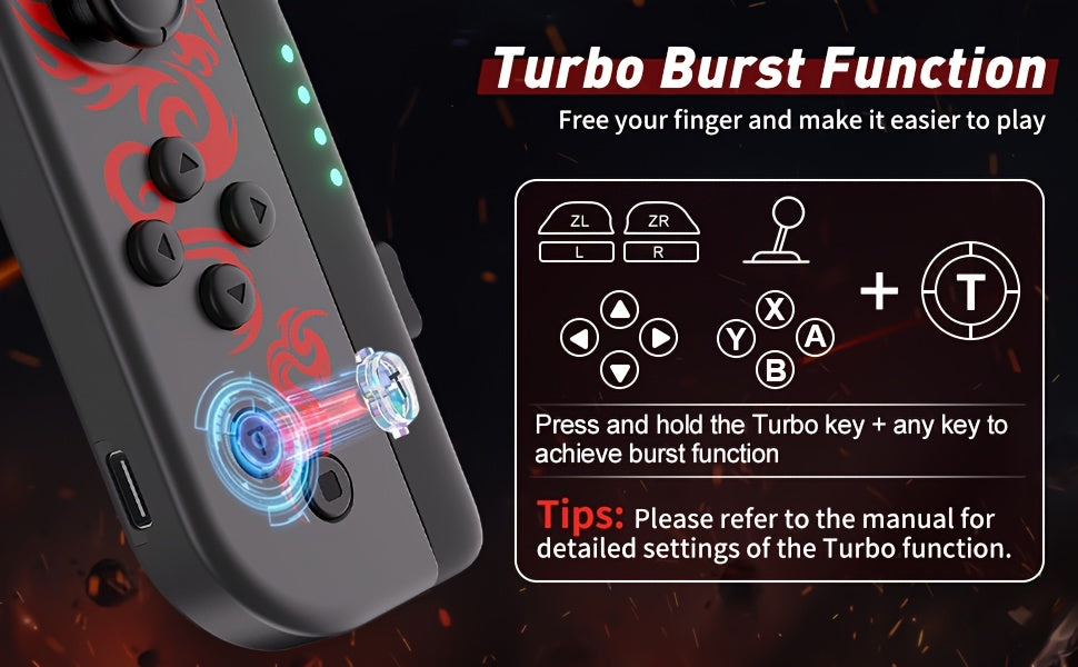Game Controller For Nintendo Switch, Nintendo Switch Controller Joypads (L/R) Support Turbo Function Compatible With Switch/Lite/OLED