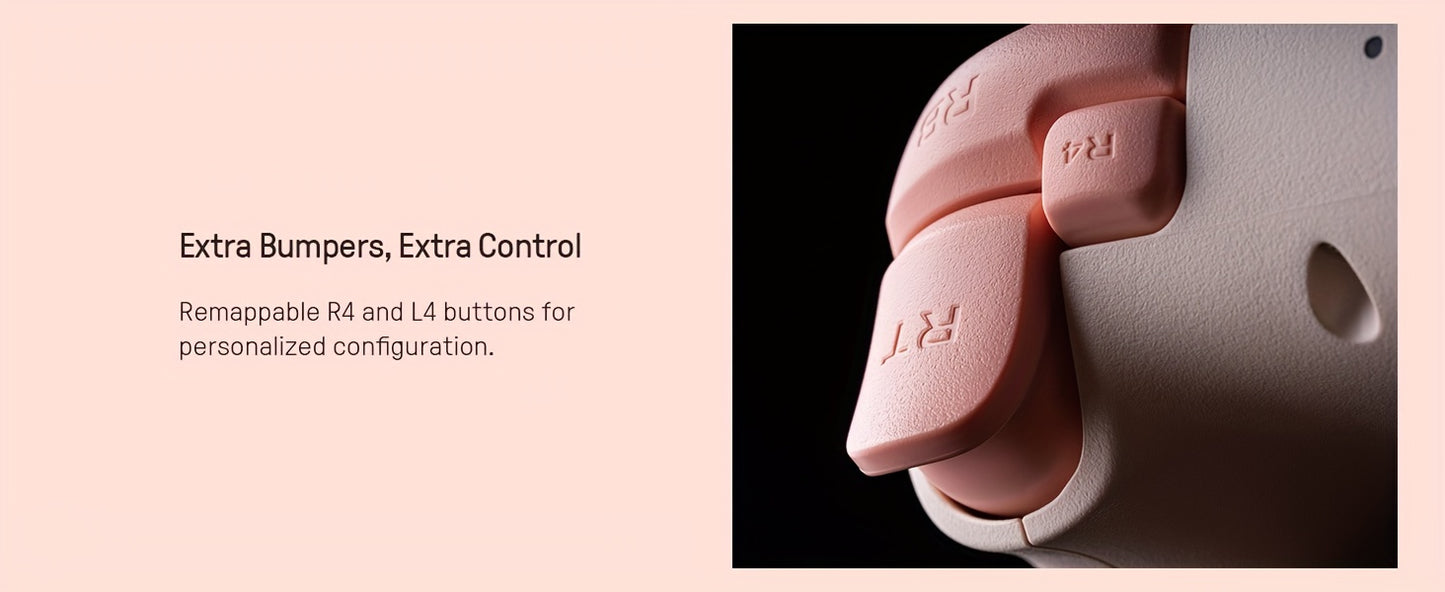 8Bitdo Ultimate 2C Wireless Controller For Windows PC And Android, With 1000Hz Polling Rate, Hall Effect Joysticks And Hall Triggers, And Remappable L4/R4 Bumpers (Peach)