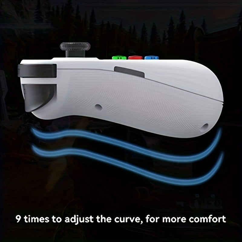 Rechargeable Lithium-Polymer Wireless Gamepad Controller - 36V Telescopic Joystick for iPhone, Android, Steam Mobile Phones and PC - Wireless Charging, Long-Lasting Battery Life