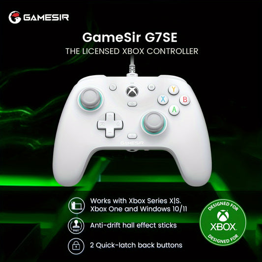 GameSir G7 SE Xbox Controller Wired Gamepad for Xbox Series X, Xbox Series S, Xbox One, with Hall Effect Joystick And Trigger