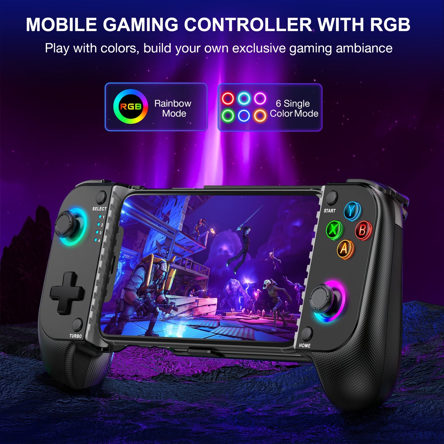 Game Controller Suitable For Switch Mobile Phone/ Android/IOS Gamepad, Dual Hall Rocker Six-axis Somatosensory Wireless Controller For Mobile Game Controller Joystick Retractable Gamepad for Christmas gift Xmas gift