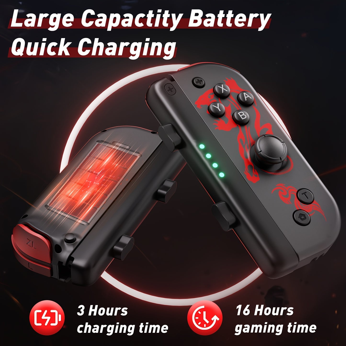 Game Controller For Nintendo Switch, Nintendo Switch Controller Joypads (L/R) Support Turbo Function Compatible With Switch/Lite/OLED