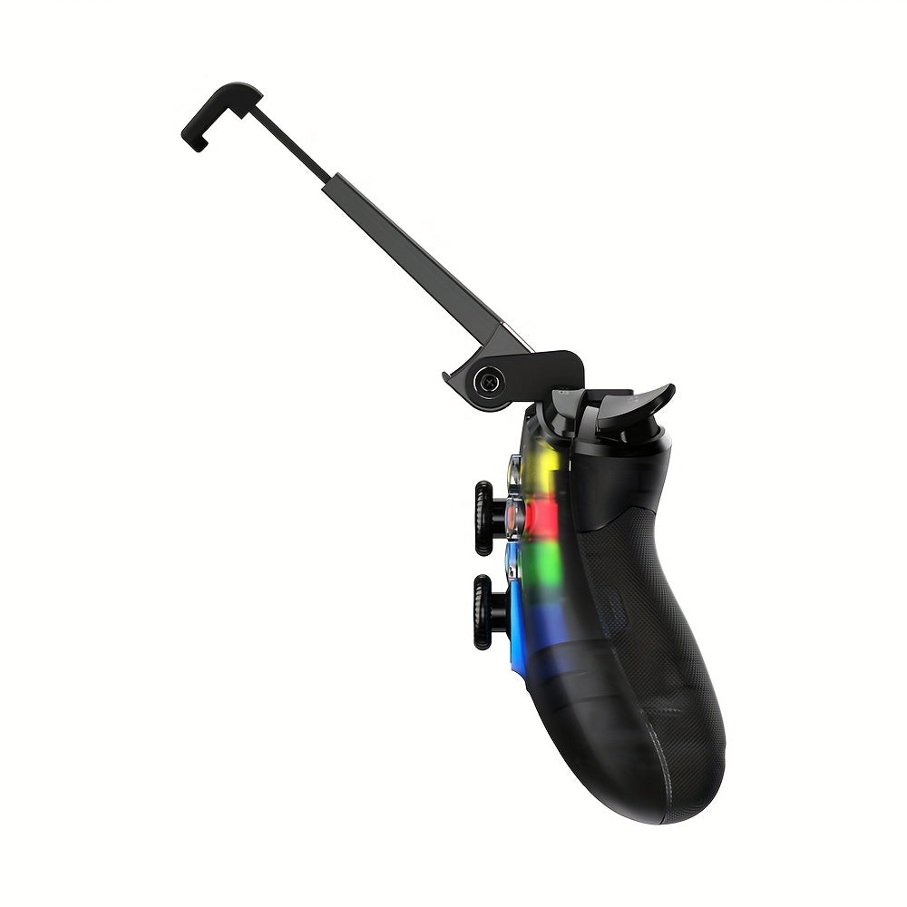 Wireless Game Controller T4 Pro for Windows 7 8 10pcs/iPhone/Android/Switch, Dual Shock USB Mobile Phone Gamepad Joystick for Arcade MFi Games, Semi-Transparent LED Backlight