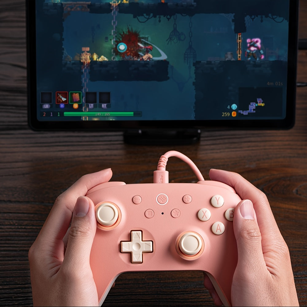 8Bitdo Ultimate 2C Wireless Controller For Windows PC And Android, With 1000Hz Polling Rate, Hall Effect Joysticks And Hall Triggers, And Remappable L4/R4 Bumpers (Peach)