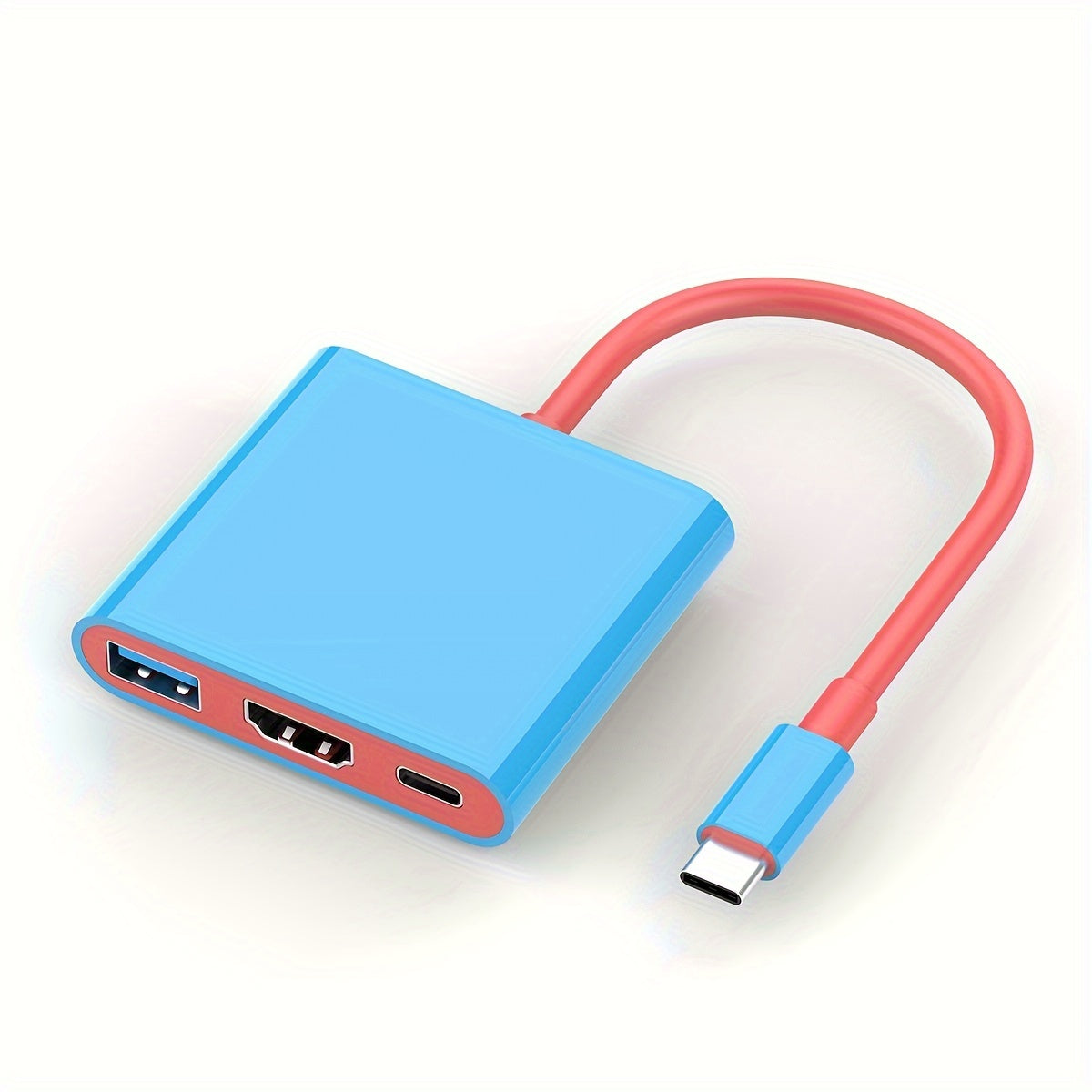 3-in-1 Portable Switch TV Dock Station - 4K HDTV Output, 5Gbps USB 3.0 Interface, 100W PD Fast Charging, Compatible with Nintendo Switch (1080P Only), Steam Deck, MacBook Pro/Air & More, 5.9" Cable