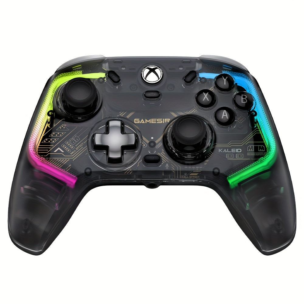 [GameSir Kaleid] GameSir Kaleid Transparent Wired Xbox Controller | Plug & Play Gaming Pad with Hall Effect Joysticks/Triggers, RGB Lighting, 3.5mm Audio Jack & 4 Motory Haptics for Series X|S/Xbox One/Windows 10/11