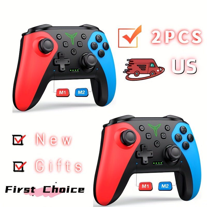 RGB Wireless Pro Controller For Nintendo Switch - Vibrant Lights, Programmable Buttons, Turbo Boost, OLED Compatible - For Gaming Experience