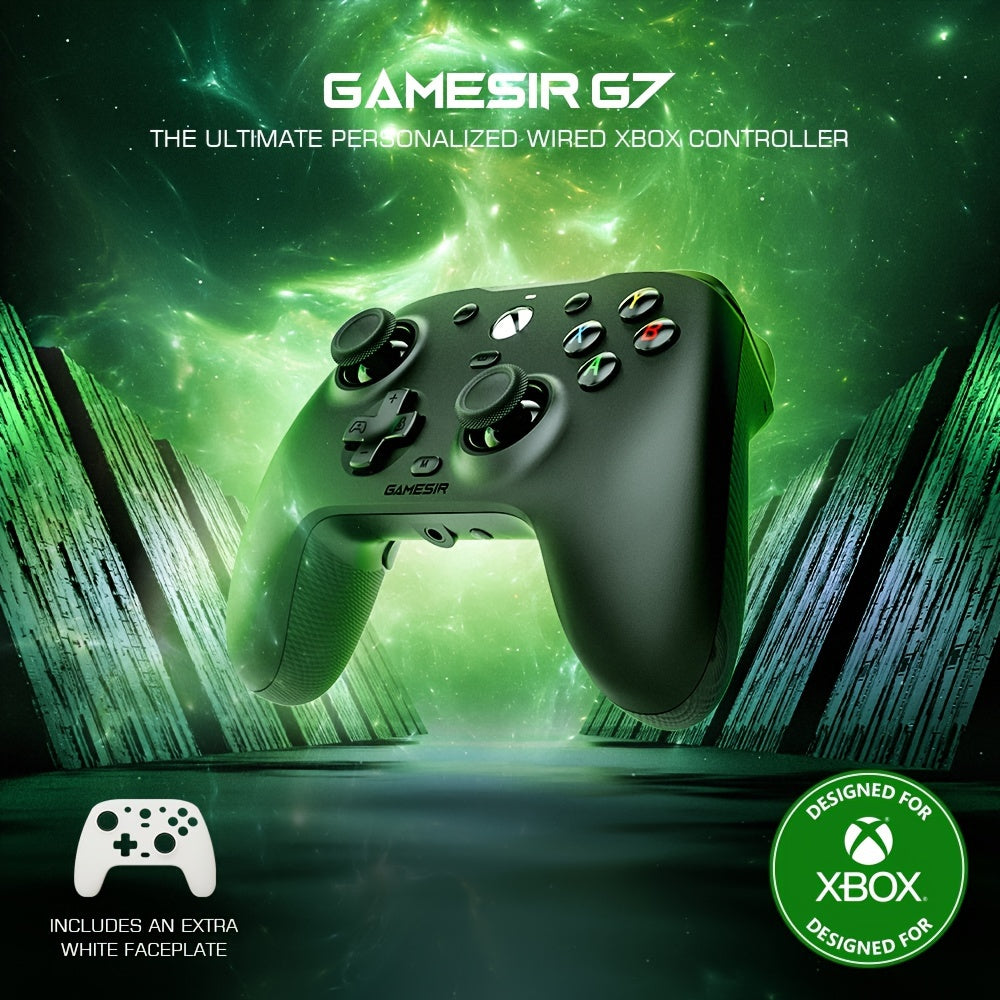 GameSir G7 Wired Controller For Xbox Series X/S, Xbox One And Windows 10/11 - PC Gaming Gamepad With 3.5mm Audio Jack (2 Swappable Faceplates)