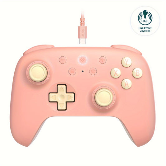 8Bitdo Ultimate 2C Wireless Controller For Windows PC And Android, With 1000Hz Polling Rate, Hall Effect Joysticks And Hall Triggers, And Remappable L4/R4 Bumpers (Peach)