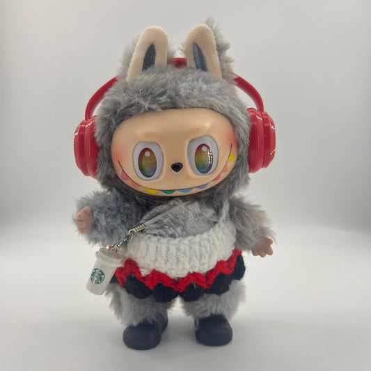 Labubu V3 Front High-Energy-Serie US Spot Goods Charming Doll with Couture Wardrobe Labubu Doll