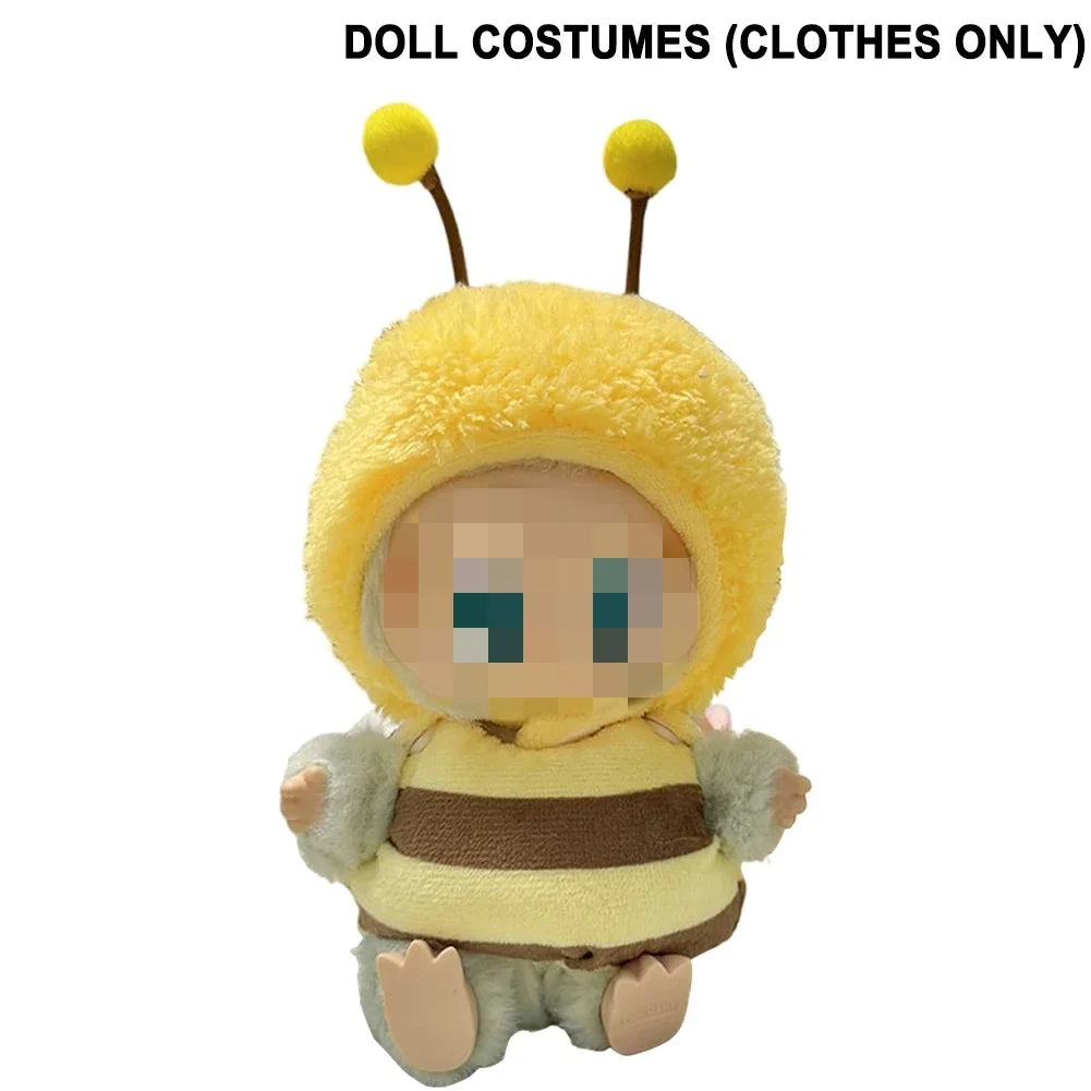 Labubu Plush Doll Clothes Kawaii Doll Clothes Doll Little Clothes Cartoon Cute Clothes Dolls Accessories Christmas Gift