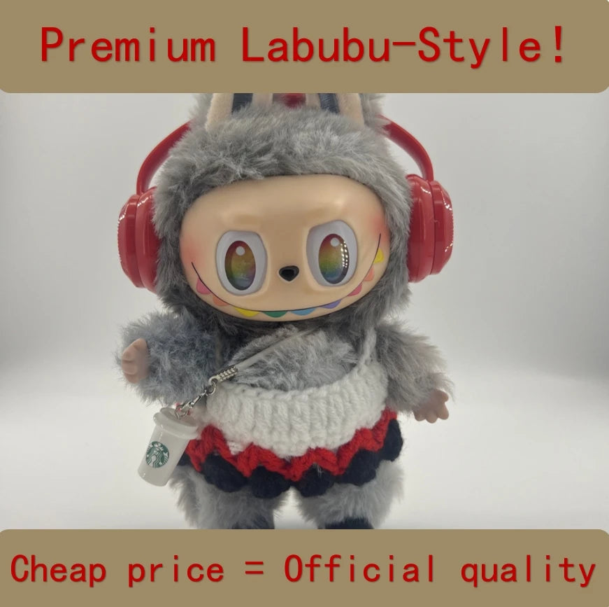 Labubu V3 Front High-Energy-Serie US Spot Goods Charming Doll with Couture Wardrobe Labubu Doll