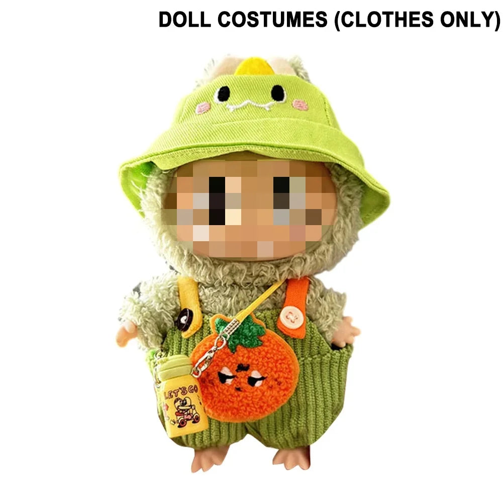 Labubu Plush Doll Clothes Kawaii Doll Clothes Doll Little Clothes Cartoon Cute Clothes Dolls Accessories Christmas Gift