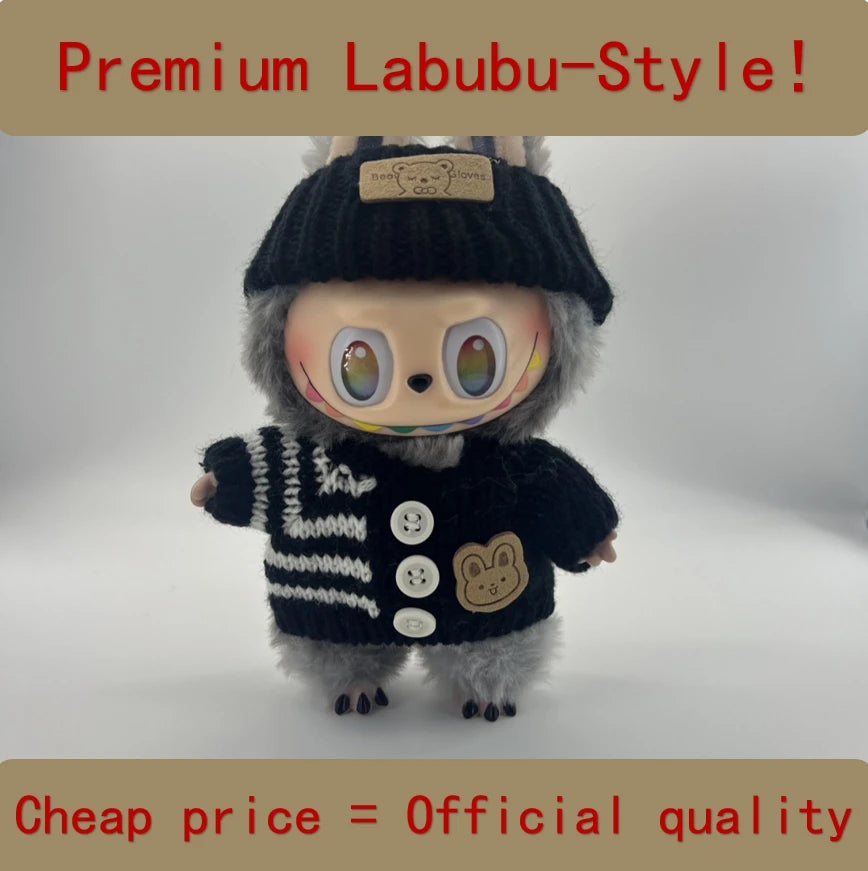 Labubu V3 Front High-Energy-Serie US Spot Goods Lovely Doll with Couture Wardrobe Labubu Doll
