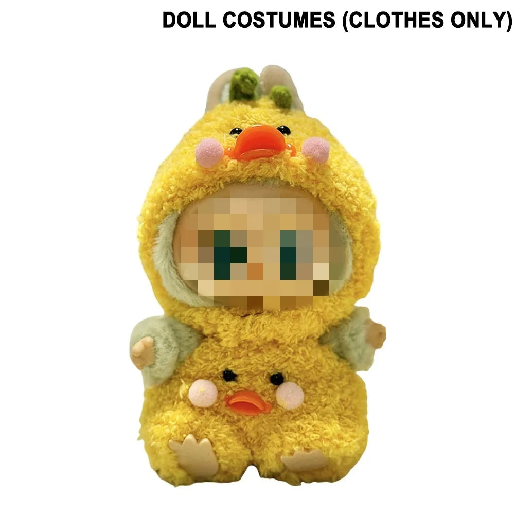 Labubu Plush Doll Clothes Kawaii Doll Clothes Doll Little Clothes Cartoon Cute Clothes Dolls Accessories Christmas Gift