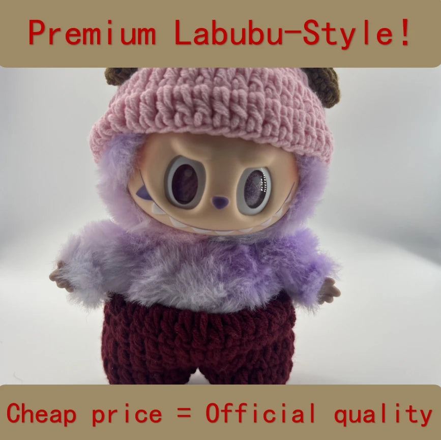 Labubu V3 Front High-Energy-Serie US Spot Goods Lovely Handsome Doll with Couture Wardrobe Labubu Doll