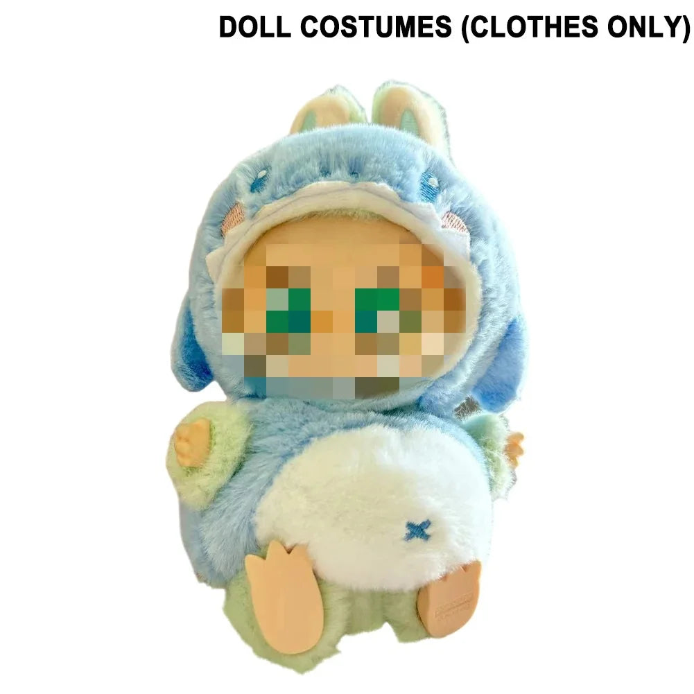 Labubu Plush Doll Clothes Kawaii Doll Clothes Doll Little Clothes Cartoon Cute Clothes Dolls Accessories Christmas Gift