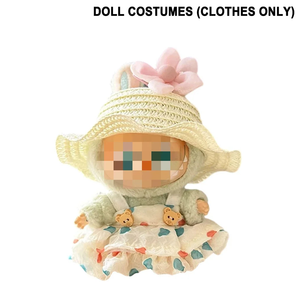 Labubu Plush Doll Clothes Kawaii Doll Clothes Doll Little Clothes Cartoon Cute Clothes Dolls Accessories Christmas Gift