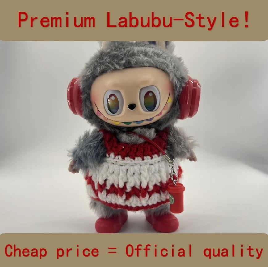 Labubu V3 Front High-Energy-Serie US Spot Good Shandsome Lovely Doll with Couture Wardrobe Labubu Doll