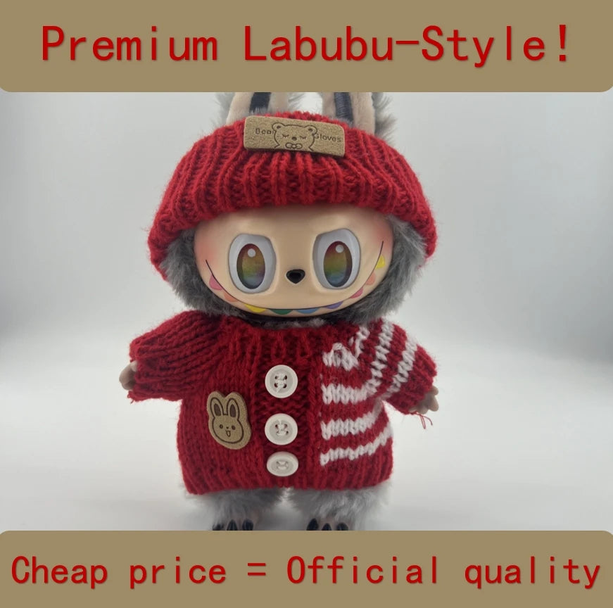 Labubu V3 Front High-Energy-Serie US Spot Goods Charming Cute Doll with Couture Wardrobe Labubu Doll