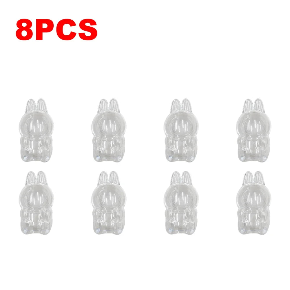 Labubu Protect Case Portable Transparent Protective Case Acrylic Organizer Box For Labubu V1 V2 Doll Bag with Keychain