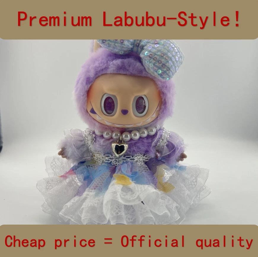 Labubu V3 Front High-Energy-Serie US Spot Goods Handsome Doll with Couture Wardrobe Labubu Doll