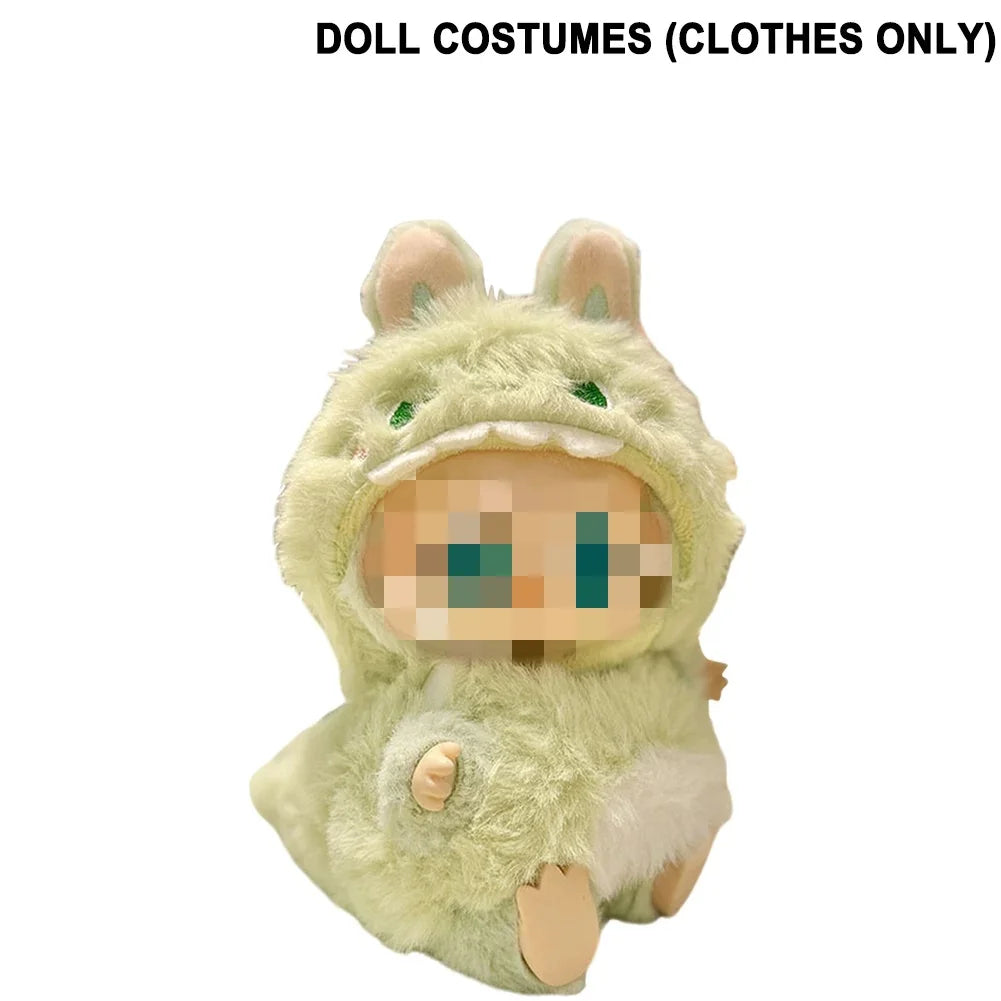 Labubu Plush Doll Clothes Kawaii Doll Clothes Doll Little Clothes Cartoon Cute Clothes Dolls Accessories Christmas Gift