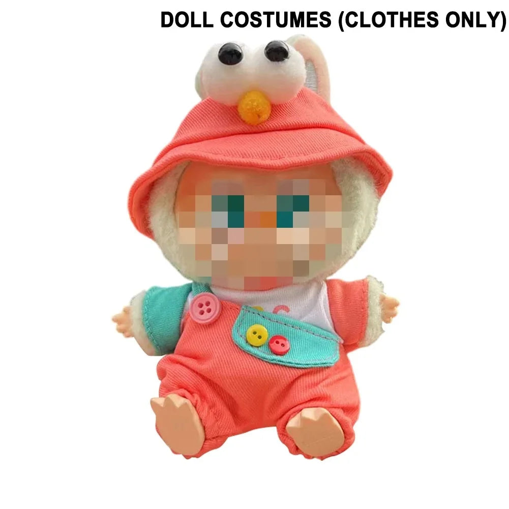 Labubu Plush Doll Clothes Kawaii Doll Clothes Doll Little Clothes Cartoon Cute Clothes Dolls Accessories Christmas Gift