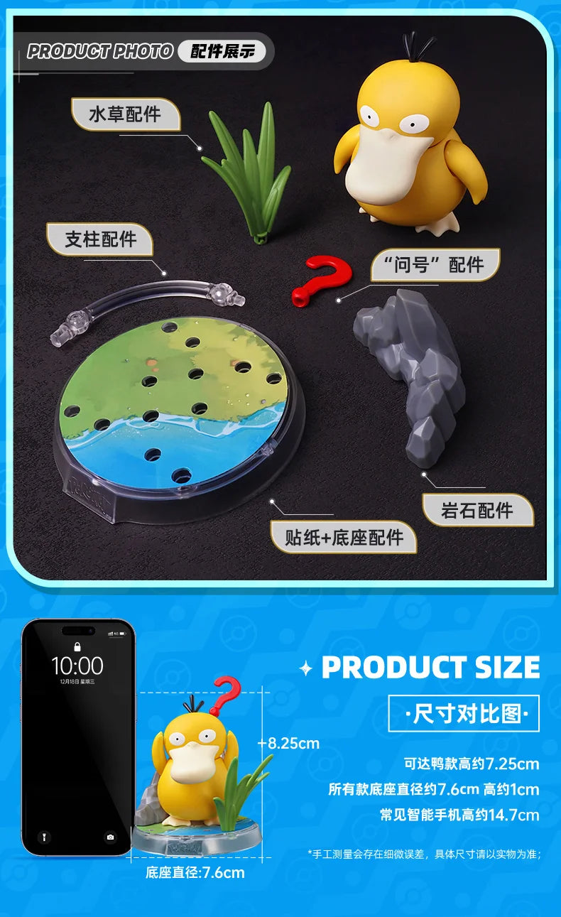 Original Blokees Pokemon Pikachu Eevee Charmander Charizard Greninja Meowscarada Ceruledge Cartoon Characters Building Block Toy