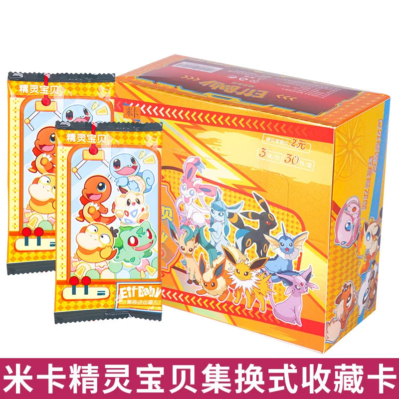30 Bag Pokemon Anime Game Elf Card Luxury Pet Card Collection Exchange Gift Box Card Toys Children'S Hobbies Kid  Christmas Gift