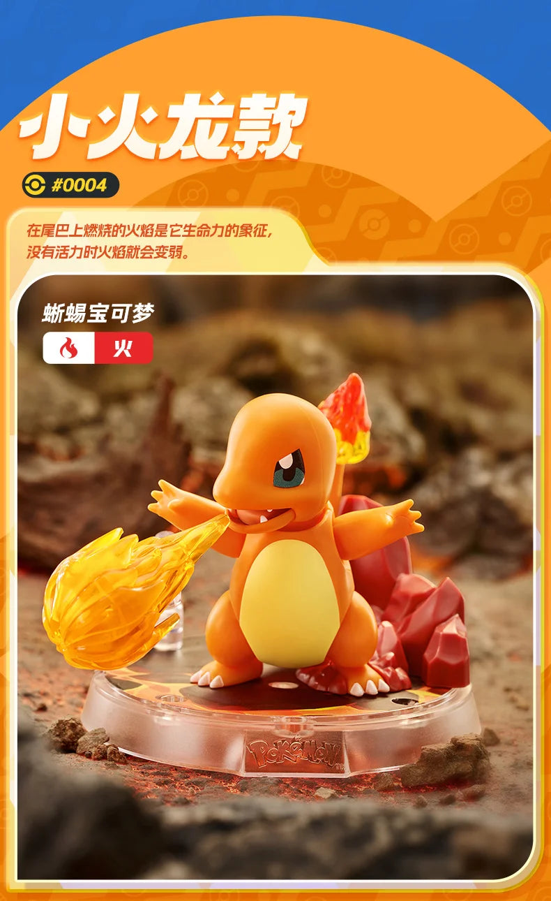 Original Blokees Pokemon Pikachu Eevee Charmander Charizard Greninja Meowscarada Ceruledge Cartoon Characters Building Block Toy
