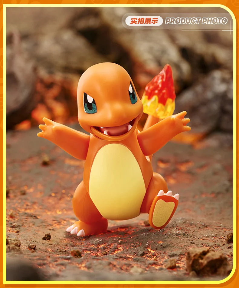 Original Blokees Pokemon Pikachu Eevee Charmander Charizard Greninja Meowscarada Ceruledge Cartoon Characters Building Block Toy