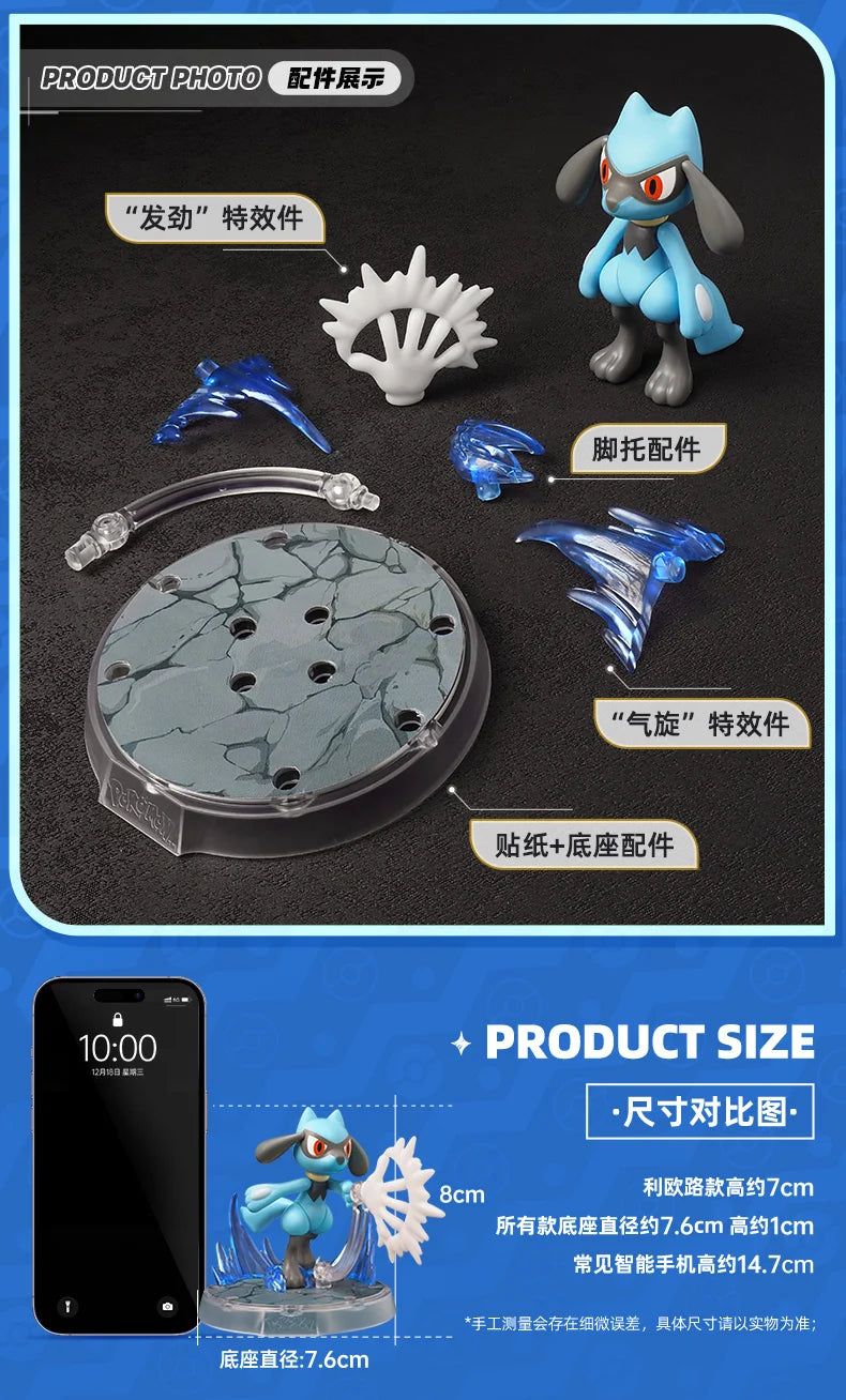 Original Blokees Pokemon Pikachu Eevee Charmander Charizard Greninja Meowscarada Ceruledge Cartoon Characters Building Block Toy