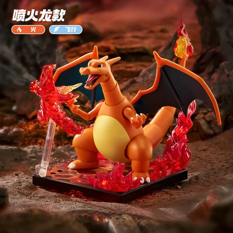 Original Blokees Pokemon Pikachu Eevee Charmander Charizard Greninja Meowscarada Ceruledge Cartoon Characters Building Block Toy