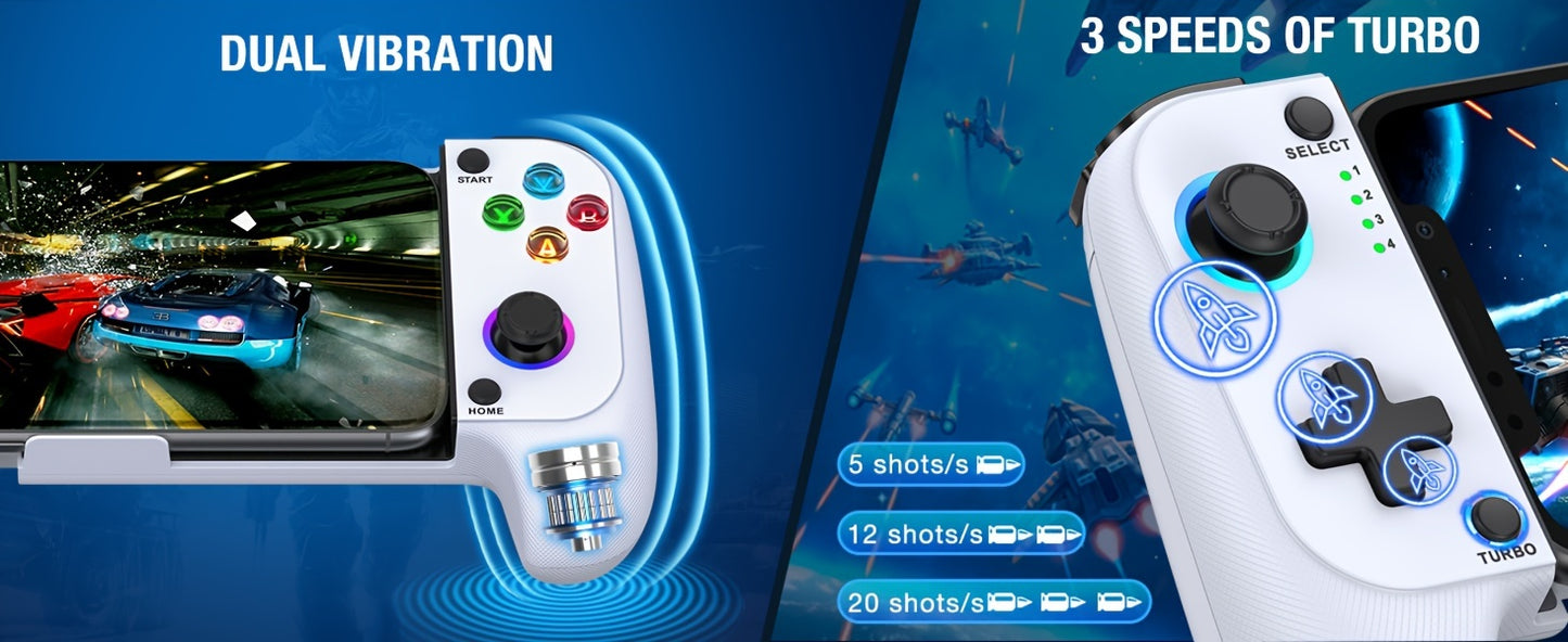 [Xbox Game Pass, Wireless Gamepad] Xbox Game Pass Ultimate Wireless Gamepad - Mobile Gaming Controller for Android/iPhone - White