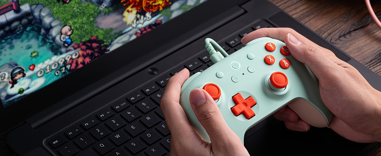 8Bitdo Ultimate 2C Wireless Controller For Windows PC And Android, With 1000Hz Polling Rate, Hall Effect Joysticks And Hall Triggers, And Remappable L4/R4 Bumpers (Mint)