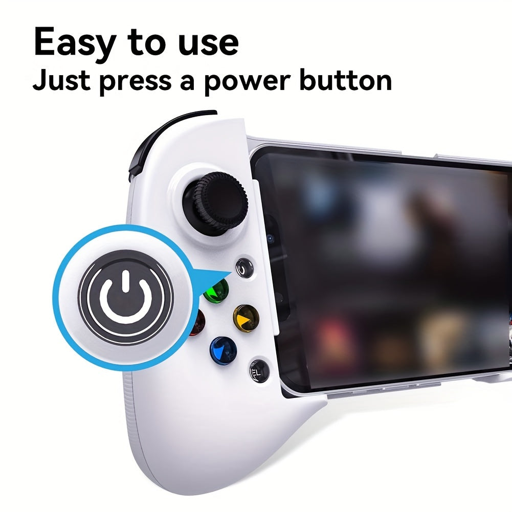 Rechargeable Lithium-Polymer Wireless Gamepad Controller - 36V Telescopic Joystick for iPhone, Android, Steam Mobile Phones and PC - Wireless Charging, Long-Lasting Battery Life