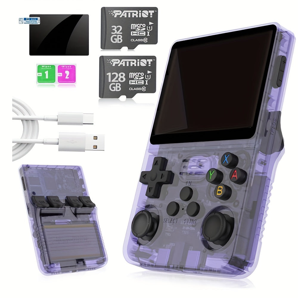 36V Retrotech R36S Handheld Video Game Console - Rechargeable Lithium Battery Powered, USB Charging, Portable Gaming on the Go - No Wireless Capability