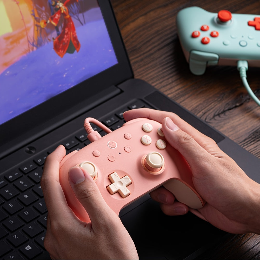 8Bitdo Ultimate 2C Wireless Controller For Windows PC And Android, With 1000Hz Polling Rate, Hall Effect Joysticks And Hall Triggers, And Remappable L4/R4 Bumpers (Peach)